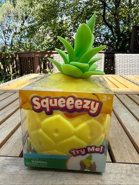 Pineapple Kids Toy - Yellow & Green Squeeezy
